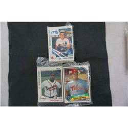 Three (3) Minor League Team Sets: 1990 Jacksonville Expos, 1990 Burlington Braves, 1989 Tucson Toros