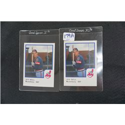Two (2) Jay Bell 1986 Waterbury Indians, Minor League Cards, Both One Money!