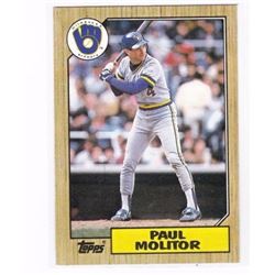 1987 Topps Baseball #741, Paul Molitor