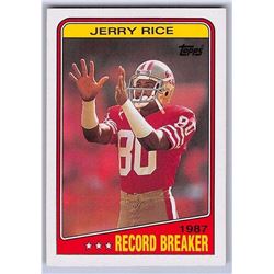 1988 Topps Record Breaker Jerry Rice #6 49ers