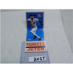 2004 Fleer Platinum BIG Signs, Fold Out Card: Derek Jeter, Yankees