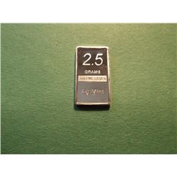 2.5 GRAM .999 Fine Silver Ingot from Inventory (will not be exactly as shown) 2.5 GRAM Silver