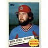 Image 1 : Bruce Sutter! 1985 Topps St. Louis Cardinals Baseball Card #9 Bruce Sutter, Record Breaker