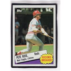 1985 PETE ROSE - Topps "RECORD BREAKER" Baseball Card # 6 - Cincinnati Reds
