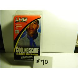 Cooling Scarf, New in Package, Blue, Reusable Body Cooler, Add Water to Activate