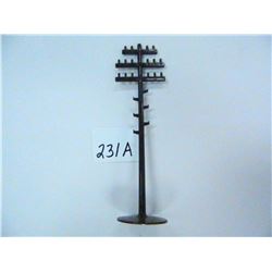 Vintage 6.5" Utility Post Plastic for Toy Trains, Marx Toys