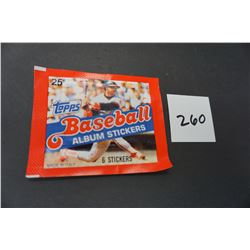 Twenty (20) 1983 Topps Baseball Album Stickers, Made in Italy, Unopened, Factory Sealed