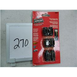 VERMONT AMERICAN 18625 6 PC 9/16" - 3" Hole Saw Quick Change Mandrel Adapter Set