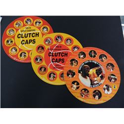 (3) Three Different Houston Rockets Championship Clutch Claps, UNCUT, all one money