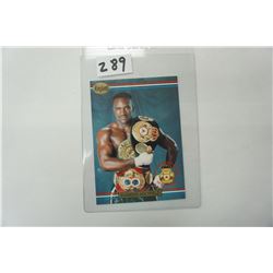 1991 Ringlords Card #1, Evander "The Real Deal" Holyfield trading card