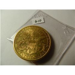 Gold 1900-S $20 Liberty Head Double Eagle, Pre-'33 Gold from Austin, Texas Estate, AGW=.9675 ounce