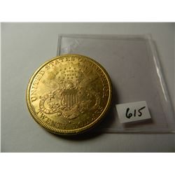 Gold 1883-S $20 Liberty Head Double Eagle, Pre-'33 Gold from Austin, Texas Estate, AGW=.9675 ounce