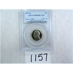TWO (2) 1977-S Five Cents PCGS Graded PR69 DC