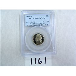 TEN (10) 1980-S Five Cents PCGS Graded PR69 DC Dealer Lot - Wholesale Lot - All One Money