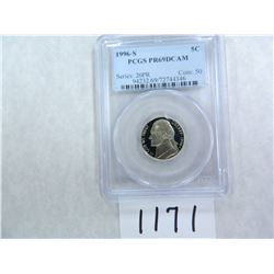 FOUR (4) 1996-S Five Cents PCGS Graded PR69 DC
