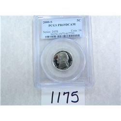 2000-S Five Cents PCGS Graded PR69 DC