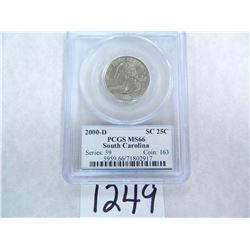 2000-D South Carolina Quarter PCGS Graded MS66