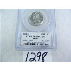 2002-S Ohio Quarter PCGS Graded PR69 DC