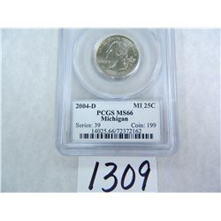 2004-D Michigan Quarter PCGS Graded MS66