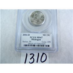 2004-D Michigan Quarter PCGS Graded MS67