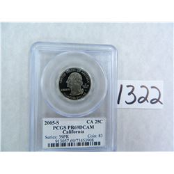 THREE (3) 2005-S California Quarter PCGS Graded PR69 DC