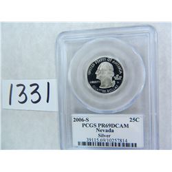2006-S SILVER Nevada Quarter PCGS Graded PR69 DC