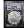 Image 1 : FIRST STRIKE 2006 Silver Eagle PCGS Graded MS69, One Ounce Fine Silver