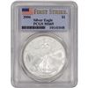 Image 1 : FIRST STRIKES: TWO (2) 2006 Silver Eagles PCGS Graded MS69, One Ounce Fine Silver Each, Both One $