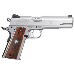 RUGER SR1911 45ACP, #6700, NEW IN BOX, 8 Shot, Stainless Steel, Wood Grips, Novak 3 Dot Sights