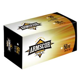 Armscor, 50 Action Express, 300 Grain, XTP, 20 Round Box, armfac50ae1n ws