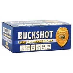 Nobelsport Law Enforcement Buckshot, 12 GA, 2.75", 1290 FPS, 00BK, 12 Pellets, (10) Ten per Box