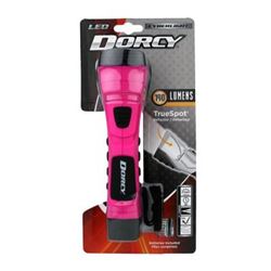 CyberLight Weather Resistant LED Flashlight with Nylon Lanyard and True Spot Reflector, Pink, NEW