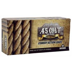 American Cowboy .45 Long Colt, 200 Grain, Lead Flat Nose, 50 Pack. MSRP $54.95