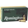 Image 1 : REMINGTON RIMFIRE AMMO .22 SHORT 50-PACK HIGH VELOCITY 29GR. PLATED Lead Round Nose, z, A1022
