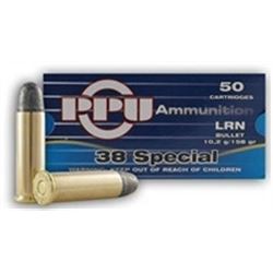 PRVI AMMO 38 SPECIAL 158Grain Lead Round Nose 50 Rounds