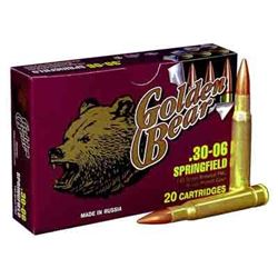 Golden Bear .30-06 Springfield 145 Grain, Full Metal Jacket, Twenty (20) per box, AG30FMJ