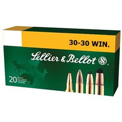 Sellier & Bellot, Rifle, 30-30, 150 Grain, Soft Point, Twenty (20) Per Box, rs