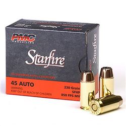 Hollow Point: PMC Starfire .45 ACP Ammunition 20 Rounds Starfire JHP 230 Grains 45SFA