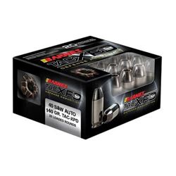 Barnes, TAC-XPD, 40S&W, 140 Grain, TAC-XP, Hollow Point, Lead Free, BB21554 rs, Twenty Count Box