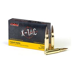 PMC, XTAC, 762X51 NATO, 147 Grain, Full Metal Jacket, Twenty (20) per box, rs pmc762x
