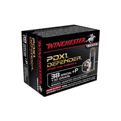 Winchester, Supreme Elite, 38 Special, +P 130 Grain, PDX1, 20 Round Box, ws, S38PDB