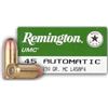 Image 1 : Remington UMC 45 ACP Auto 230 Grain Full Metal Jacket, Fifty (50) per box, L45AP4   ws