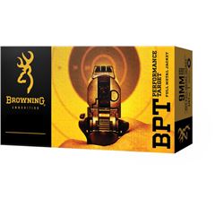 Browning BPT Performance Target Pistol Ammunition B191800451, 45 ACP, FMJ, 230 GR, 920 fps, 50 Rd