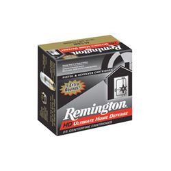 Remington, Ultimate Defense, 9MM, 124 Grain, Brass Jacketed Hollow Point, 20 Round Box