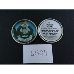 1987 Topps Metal Coin #40, Nolan Ryan Astros, Mint Condition! Alvin Express