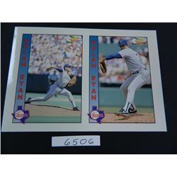 1992 Pacific UN-CUT #1 & #2, Nolan Ryan Texas Rangers, Un-Cut!
