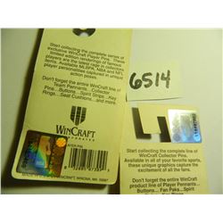 pair of Vintage Wincraft (Made in USA) Houston Rocket Collector Pins, Both One Money, Unopened