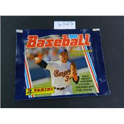 1990 Panini Baseball (6) Six Sticker Pack, UNOPENED! Made in Italy, Nolan Ryan on Cover of Pack!