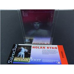 1991 Field of Vision Special Edition Tribute to Nolan Ryan Silver Star Hologram Card, Mint Condition