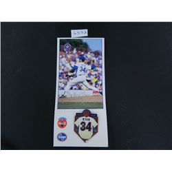 Sept. 15th 1996 Nolan Ryan # Retirement Pin, Mint Condition. Texas Rangers/Kroger/Coca Cola